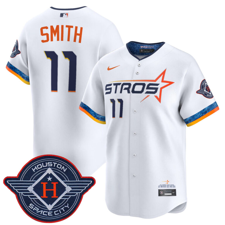 Men Houston Astros #11 Smith white 2025 City Connect Vapor Premier Limited Jersey->houston astros->MLB Jersey